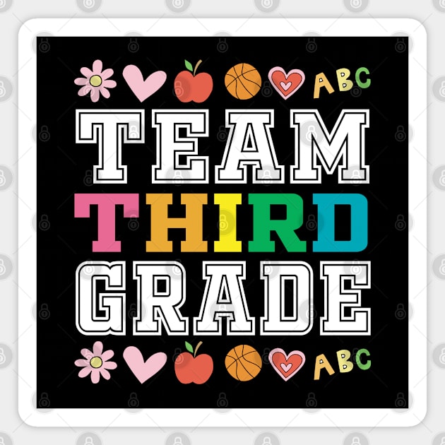 Team 3nd Third Grade - 1st Day of School Magnet by Mr.Speak